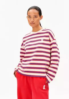 armedangels Iconic Å Frankaa Bold Sweatshirt aus Bio-Baumwolle undyed-mars red-dynamo blue