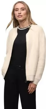 Street One Frauen Cardigan im Blouson-Look in Beige Gr: (A25402116351)