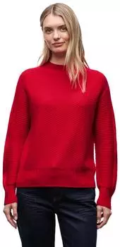 Street One Strukturpullover in Rot (A30355516865)
