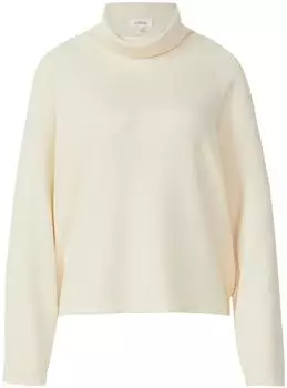 s.Oliver Sweatshirt aus Viskosemix im Relaxed Fit Beige 2176305.8000.