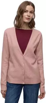Street One Frauen Kuscheliger V-Neck Cardigan in Rosa Gr: (A25410816913)