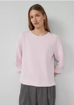 s.Oliver Sweatshirt aus Scuba mit 3/4-Arm Rosa 2174983.4116.