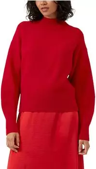 s.Oliver Weicher Pullover mit Stehkragen rot 2171606.3384.