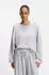 Hugo Boss Loose-Fit Sweatshirt aus Baumwoll-Mix mit unversäuberten Säumen Style C_Enely 50554274 Hellgrau