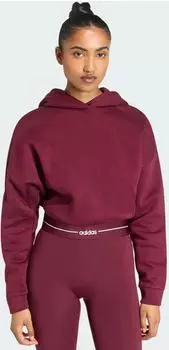 Adidas Hyperglam Cropped Hoodie Maroon (KC7665)