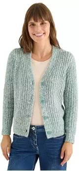 Cecil Two Tone Cardigan conifere green melange