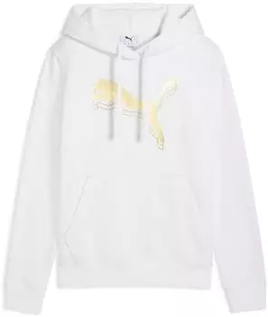 Puma Unisex ESS Metallic Hoodie FL Hoodies (684996) puma white gold