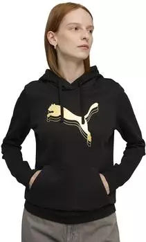 Puma Unisex ESS Metallic Hoodie FL Hoodies (684996) black/gold
