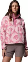 Columbia Women's Helvetia II Cropped Sherpa Half Snap Printed Fleece rosette,