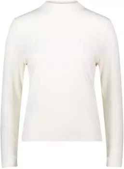 Zero Strickpullover mit hohem Kragen eggnog/weiß