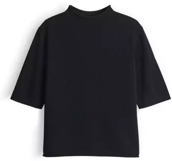 someday. Tumea Regular Kurzarmpullover aus Reiner Wolle (4059117633379) schwarz