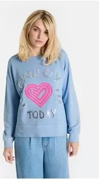 Lieblingsstück BibiL Sweatshirt aus 100% Baumwolle skyway