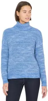 Cecil Rollkragenpullover mit Strick-Detail (B303704) fountain blue