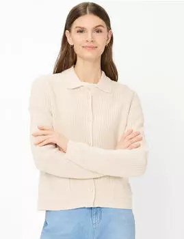 BRAX Style AMI Strickjacke hellbeige/ecru/dark ecru