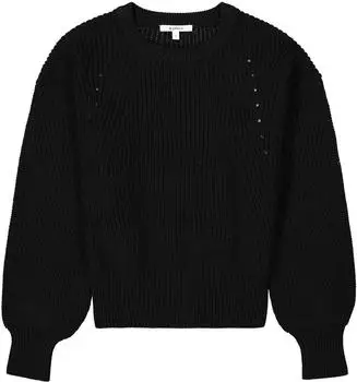 Garcia Jeans L50246 Rundhalspullover mit Puffärmel (L50246) schwarz