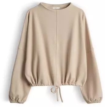 Opus Gumipa Loose Sweatshirt soft oat