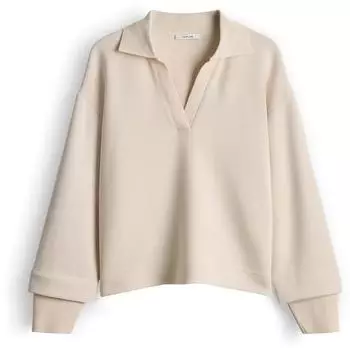 Opus GYHA Regular Sweatshirt im weichen Viskosemix natural glaze