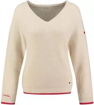 Key Largo Caro V-Neck Pullover beige