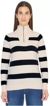 Cecil Gestreifter Pullover Feinstrick (B303753) universal blue