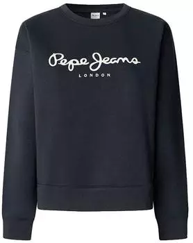 Pepe Jeans Fleece Sweatshirt mit Logo-Druck (PL5800002) dulwich blue