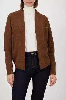 Monari Strickjacke mit Zwei-Wege-Reißverschluss (17370240) whisky