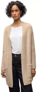 Street One Cardigan in Federgarn-Qualität mit Blouson-Look sanded beige