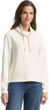 Tom Tailor Sweatshirt mit Stehkragen (1049025) whisper white