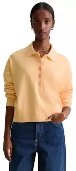 Marc O'Polo Strickpullover aus Soft Cotton Stretch (73002623) hellorange