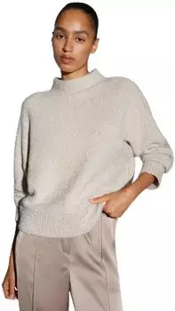 Opus Pennan Pullover mit Rundhals-Ausschnitt elfenbein