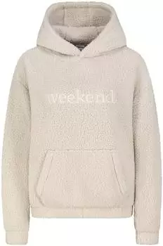 Sublevel Mia Teddyfleece Hoodie mit Kapuze und Stickerei (15609-181284) offwhite