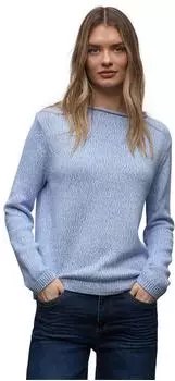 Street One Two-Tone Pullover (A30361927453) bonnet blue