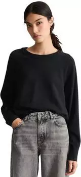 Marc O'Polo Strickpullover aus Soft Cotton Stretch dunkelblau