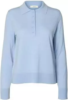 Selected SLFTHEA Pullover hellblau