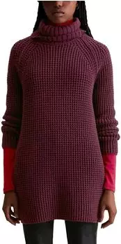 Marc O'Polo Langer Strickpullover Relaxed (5000007659) dark maroon