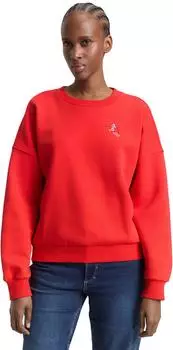 Tom Tailor Denim Loose Fit Sweatshirt brilliant rot