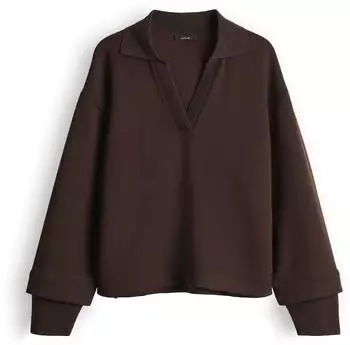 Opus GYHA Regular Sweatshirt im weichen Viskose Mix coffee bean