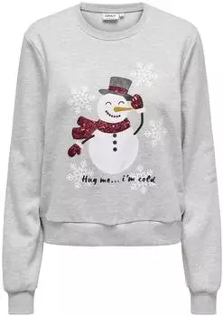 Only Onlyda Xmas L/S O-Neck Box Swt (15270956) print:Hug me