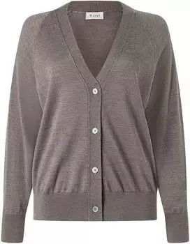 Maerz Regular Fit Strickjacke mit Brusttasche (1688146) braunmeliert