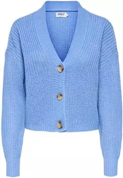 Only Onlcarol Nice L/S Cardigan Knt Noos (15211521) cornflower blue