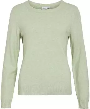 Vila Viril O-neck L/s Strickoberteil - Noos (14054177) smoke grün/pastellgrün