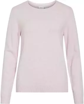 Vila Viril O-neck L/s Strickoberteil - Noos (14054177) rosa