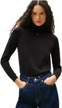 Tommy Hilfiger Slim-fit Pullover mit Rollkragen (DW0DW21672) schwarz