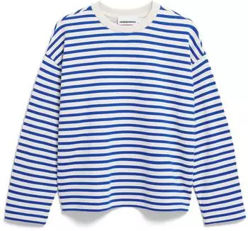 armedangels Frankaa Stripe Sweatshirt undyed-dynamo blue