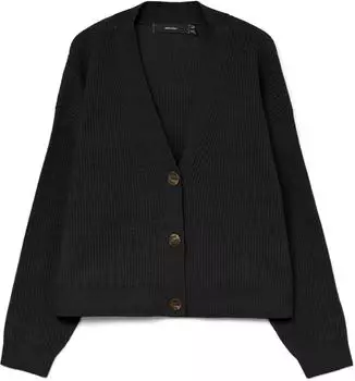 Vero Moda Vmlea Ls V-neck Cuff Cardigan Noos (10331908) schwarz