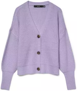 Vero Moda Vmlea Ls V-neck Cuff Cardigan Noos (10249632) lavendel/pastel lila
