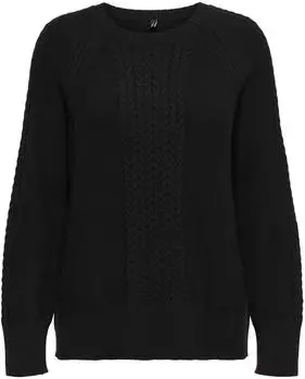 Only Onlkatia Ls Detail Highneck Cc Knt (15351112) schwarz