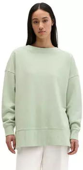 Marc O'Polo Oversize Sweatshirt mit Seitennaht-Schlitzen (7325869997449) calm sage/hellgrün