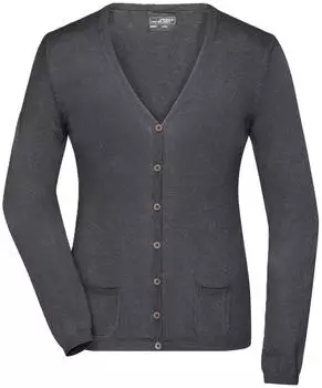 James & Nicholson V-Neck Cardigan (JN660) anthracite-melange