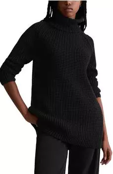 Marc O'Polo Langer Strickpullover Relaxed (41357001) schwarz