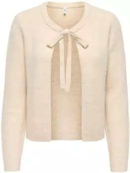 Only Open Knitted Cardigan (15348630) pumice stone detail:melange/creme